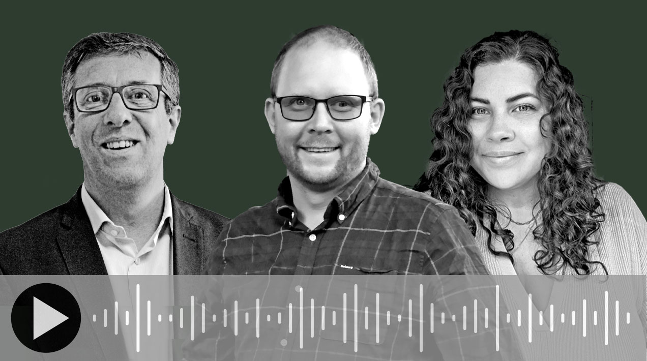 Adam Dunnett, Kevin Martin and Rachael Forsyth